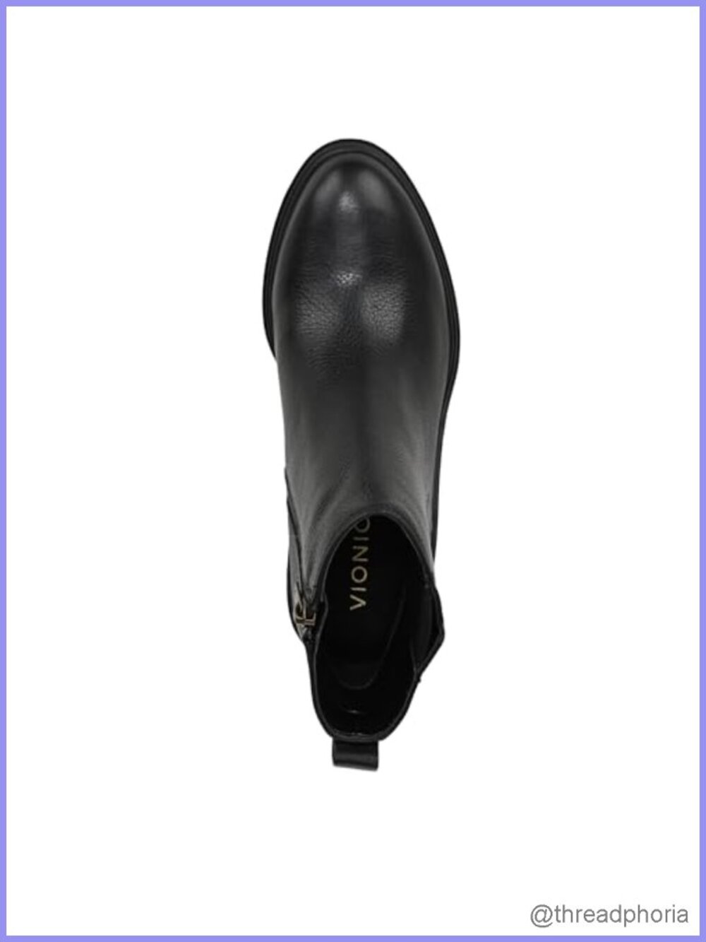 Water-Resistant Leather Ankle Bootie with Block Heel Pointed Toe - Picture 6 of 6